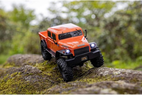 Axial RC Truck SCX24 40's 4 Door Dodge Power Wagon Orange1/24 4 Wheel Drive-RTR (Everything Needed to Run Included) AXI00007T1 - Image 3