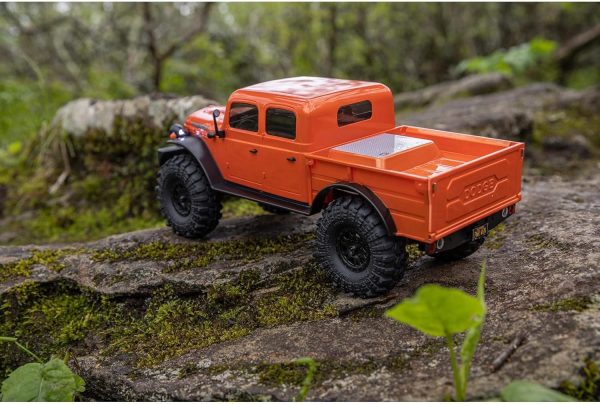 Axial RC Truck SCX24 40's 4 Door Dodge Power Wagon Orange1/24 4 Wheel Drive-RTR (Everything Needed to Run Included) AXI00007T1 - Image 6