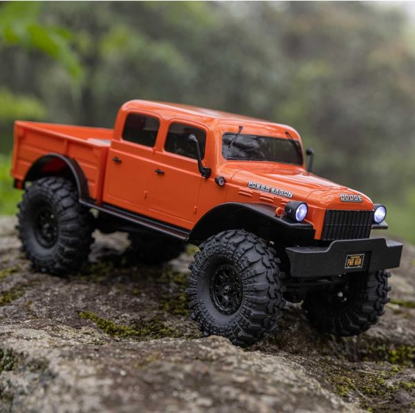 Axial RC Truck SCX24 40's 4 Door Dodge Power Wagon Orange1/24 4 Wheel Drive-RTR (Everything Needed to Run Included) AXI00007T1 - Image 9