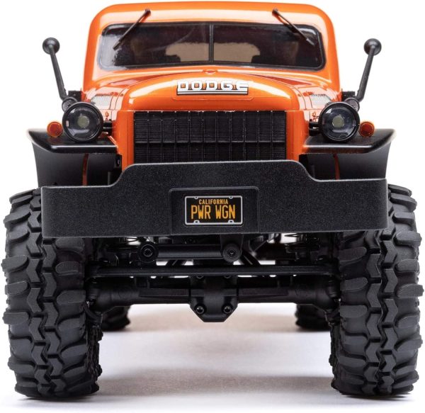 Axial RC Truck SCX24 40's 4 Door Dodge Power Wagon Orange1/24 4 Wheel Drive-RTR (Everything Needed to Run Included) AXI00007T1 - Image 10