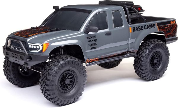 Axial RC Truck 1/10 SCX10 III Base Camp 4X4 Rock Crawler Brushed RTR (Battery and Charger Not Included), Gray, AXI-1375T2 - Image 2