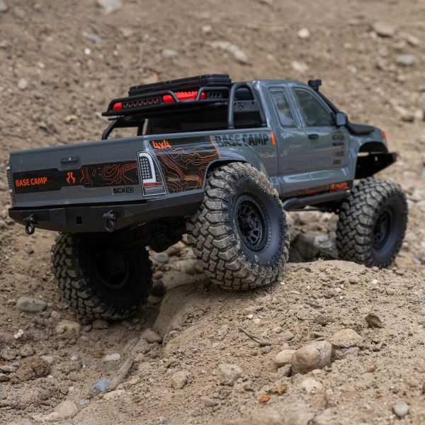 Axial RC Truck 1/10 SCX10 III Base Camp 4X4 Rock Crawler Brushed RTR (Battery and Charger Not Included), Gray, AXI-1375T2 - Image 4