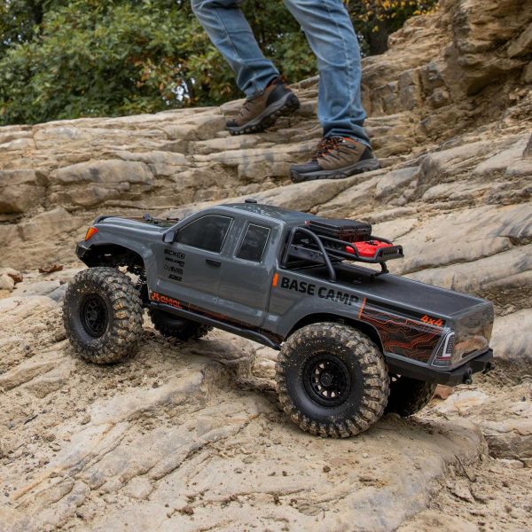 Axial RC Truck 1/10 SCX10 III Base Camp 4X4 Rock Crawler Brushed RTR (Battery and Charger Not Included), Gray, AXI-1375T2 - Image 9