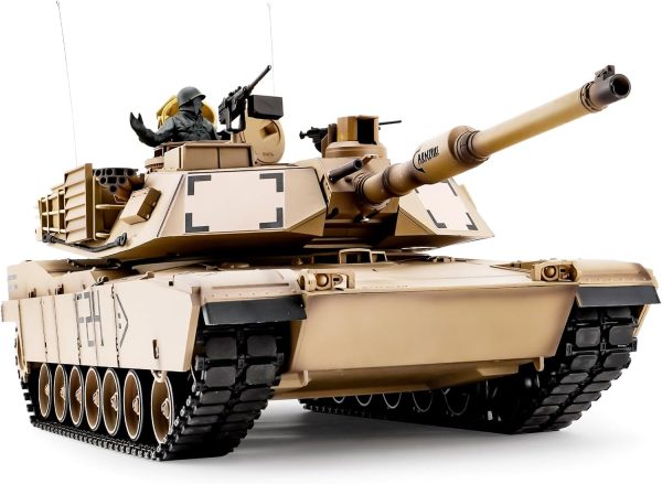 Heng Long RC Tank 1/16 Scale 2.4ghz US M1A2 Abrams Army Tank Model,Remote Control Tanks with Sound and Light,Military Tank RC All Terrain Off-Road Toys for 14+ Boys or Adults - Image 9