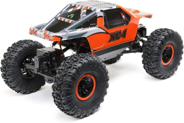 Axial RC Truck 1/24 AX24 XC-1 4WS Crawler Brushed RTR (Includes Everything Needed No Other purchases Required), Orange, AXI00003T2 - Image 9