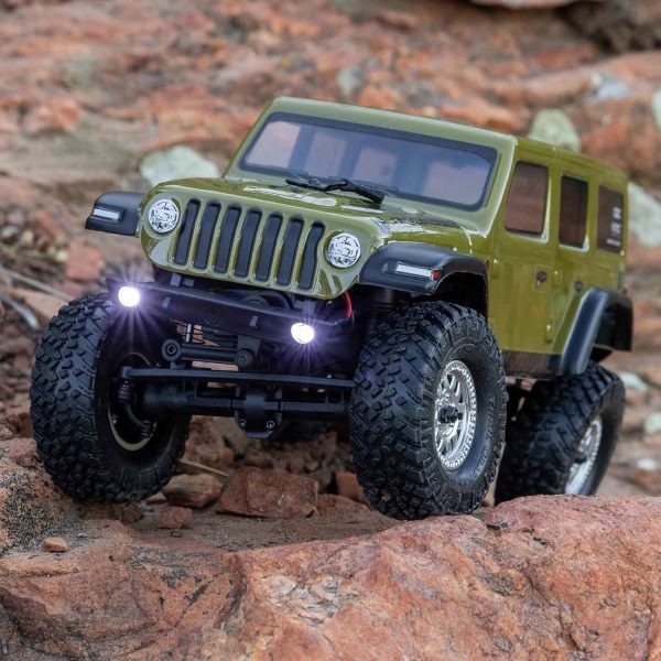 Axial RC Truck SCX24 2019 Jeep Wrangler JLU CRC, Green: 1/24 4WD RTR (Battery and Charger Included), AXI00002V3T4 - Image 5