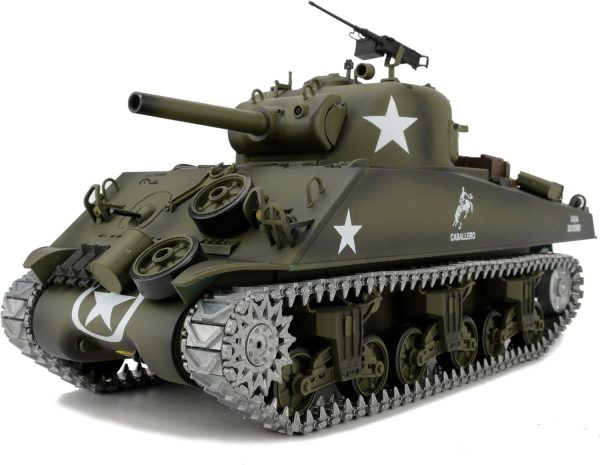 Modified TK7.0 Edition 1/16 2.4ghz Remote Control US M4A3 Sherman Tank Model(360-Degree Rotating Turret)(Steel Gear Gearbox)(3800mah Battery)(Metal Tracks &Sprocket Wheel & Idle Wheel) - Image 2