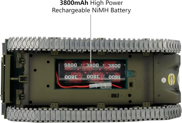 Modified TK7.0 Edition 1/16 2.4ghz Remote Control US M4A3 Sherman Tank Model(360-Degree Rotating Turret)(Steel Gear Gearbox)(3800mah Battery)(Metal Tracks &Sprocket Wheel & Idle Wheel) - Image 4