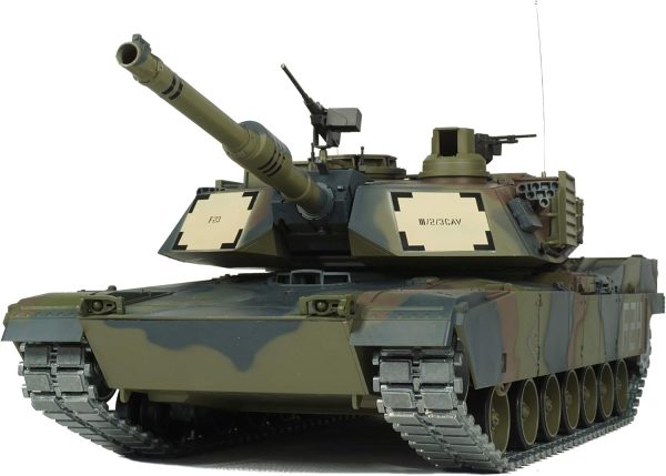 Heng Long Modified Edition 1/16 2.4ghz Remote Control US M1A2 Abrams Tank Camouflage Color(360-Degree Rotating Turret)(Steel Gear Gearbox)(3800mah Battery)(Metal Tracks &Sprocket Wheel & Idle Wheel) - Image 2