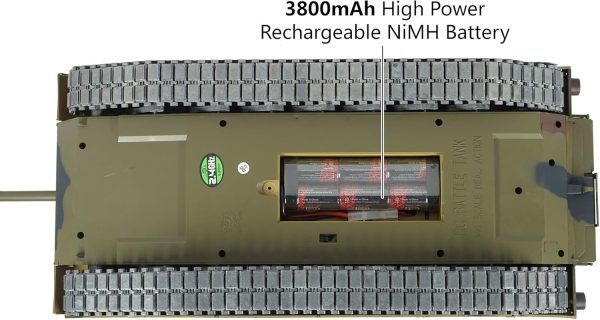 Heng Long Modified Edition 1/16 2.4ghz Remote Control US M1A2 Abrams Tank Camouflage Color(360-Degree Rotating Turret)(Steel Gear Gearbox)(3800mah Battery)(Metal Tracks &Sprocket Wheel & Idle Wheel) - Image 5