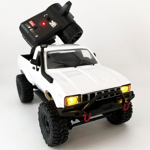 WPL C24-1 RC Rock Crawler 4x4 RC Truck Off Road 1/16 RC Crawler, Remote Control Truck Pickup RTR All Terrain 2.4 GHz with Proportional Throttle Steering Independent Suspension for Adults - Image 2