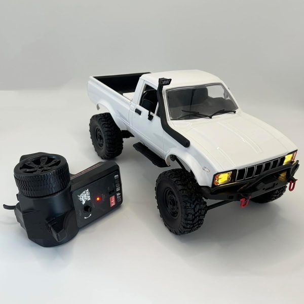 WPL C24-1 RC Rock Crawler 4x4 RC Truck Off Road 1/16 RC Crawler, Remote Control Truck Pickup RTR All Terrain 2.4 GHz with Proportional Throttle Steering Independent Suspension for Adults - Image 8