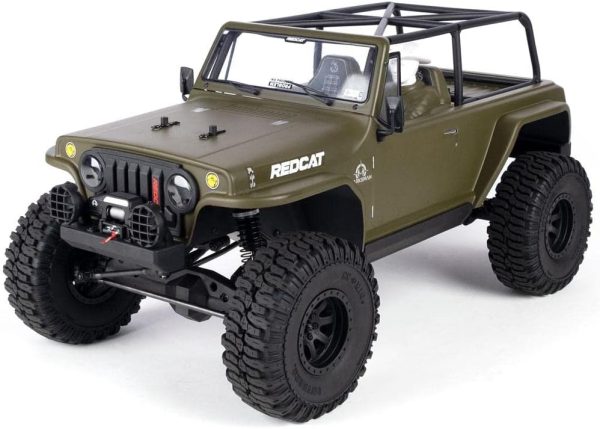 Redcat Racing TC8 Marksman RC Crawler – 1/8 Scale Brushed Electric Trail Crawler Off Road Rock Crawler RC Truck – 2.4Ghz Radio Controlled Waterproof Off Road Car – Great for All Terrain – Green - Image 2