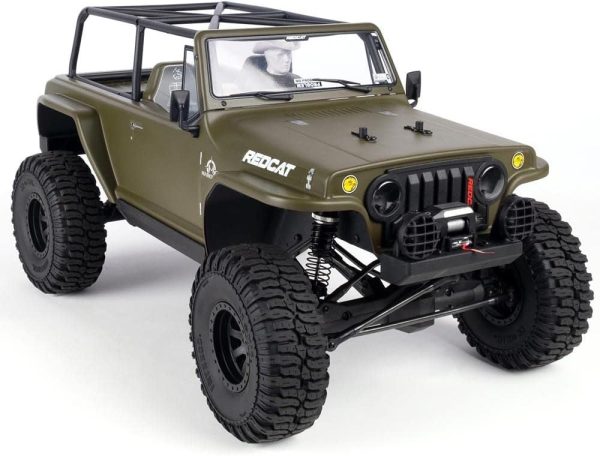 Redcat Racing TC8 Marksman RC Crawler – 1/8 Scale Brushed Electric Trail Crawler Off Road Rock Crawler RC Truck – 2.4Ghz Radio Controlled Waterproof Off Road Car – Great for All Terrain – Green - Image 3