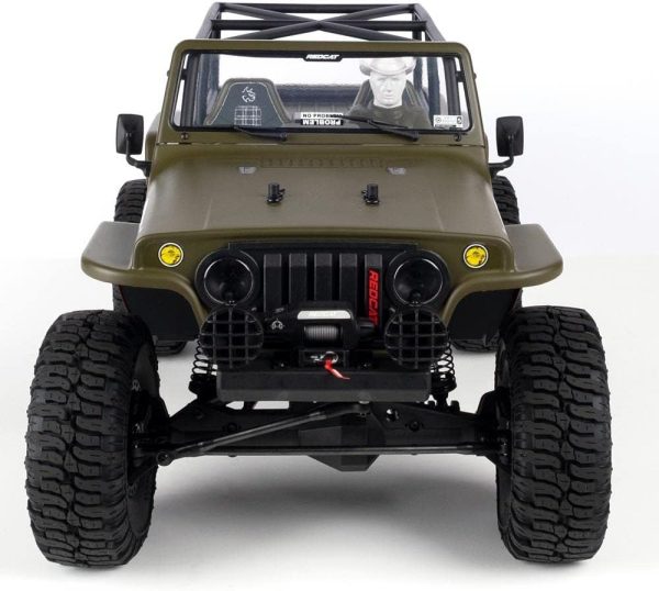 Redcat Racing TC8 Marksman RC Crawler – 1/8 Scale Brushed Electric Trail Crawler Off Road Rock Crawler RC Truck – 2.4Ghz Radio Controlled Waterproof Off Road Car – Great for All Terrain – Green - Image 7