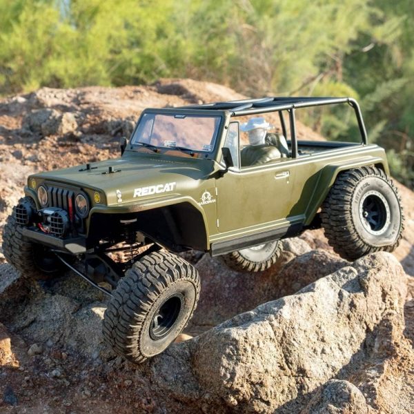 Redcat Racing TC8 Marksman RC Crawler – 1/8 Scale Brushed Electric Trail Crawler Off Road Rock Crawler RC Truck – 2.4Ghz Radio Controlled Waterproof Off Road Car – Great for All Terrain – Green - Image 12