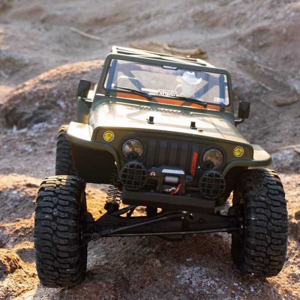 Redcat Racing TC8 Marksman RC Crawler – 1/8 Scale Brushed Electric Trail Crawler Off Road Rock Crawler RC Truck – 2.4Ghz Radio Controlled Waterproof Off Road Car – Great for All Terrain – Green - Image 13