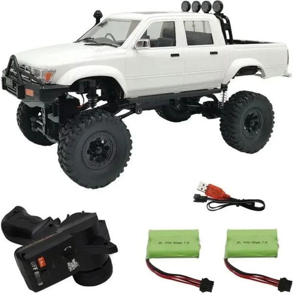 1:16 Scale RC Crawler RTR RC Rock Truck 4x4 2.4GHZ Hobby Grade Remote Control Car Model Vehicle RC Buggy with LED Light,2 Batteries - Image 2