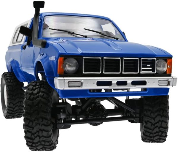 The perseids RC Rock Crawler WPL C24 RTR 1/16 Pickup Trucks Blue with LED Lights 2.4Ghz 4x4 Off-Road RC Semi Trucks All Terrain Car, RC Crawler Remote Control Truck for Adults - Image 3