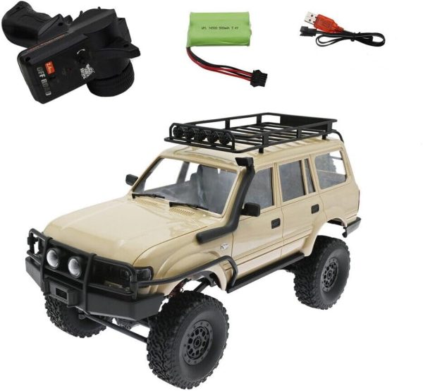 RC Rock Crawler RC Truck 4x4 WPL C54-1 RTR 1/16 Scale RC Crawler, Off Road Truck All Terrain with Upgraded Chassis and Shock, 260 Motor New Gearbox, Bumper Roof Rack Hobby Toy Adult - Image 9