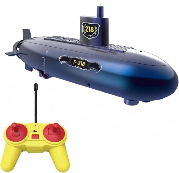 Mini RC Submarine, 2.4GHz Remote Control Boat, 6 Channels DIY Under Water Ship RC Boat for Kids - Image 2