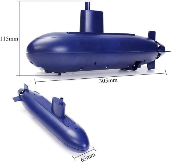 Mini RC Submarine, 2.4GHz Remote Control Boat, 6 Channels DIY Under Water Ship RC Boat for Kids - Image 9