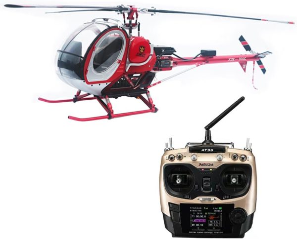 RC Helicopter with GPS for Adults, JCZK 300C PRO 2.4G 12CH Flybarless RC Helicopter Model with H1 Smart Flight Control, LED Navigation Light System and Opening Doors - Image 2