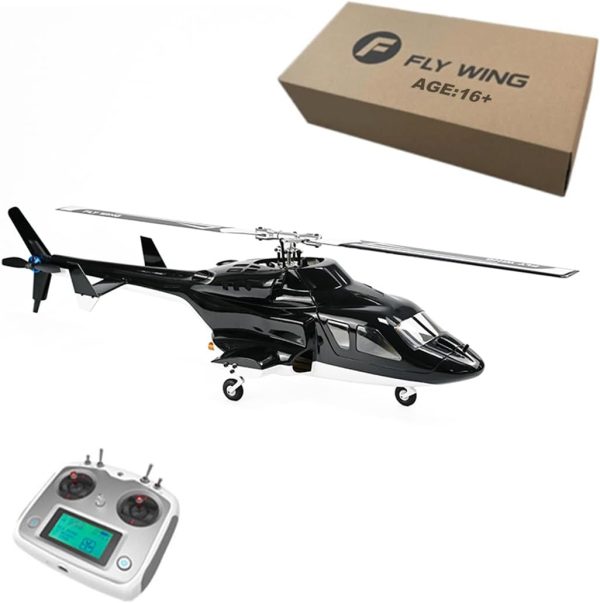 RC Helicopter for Adults, FLYWING FW450L Airwolf 450-Class 2.4G 6CH Military Helicopter, with GPS Positioning, Dual Brushless ESC, RTF VersionAircraft for Beginners - Image 2