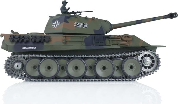 TOUCAN RC HOBBY Henglong 1/16 Scale 7.0 Upgraded Metal Version German Panther V RTR RC Tank 3819 BB Airsoft That Shooting BB Bullets - Image 4