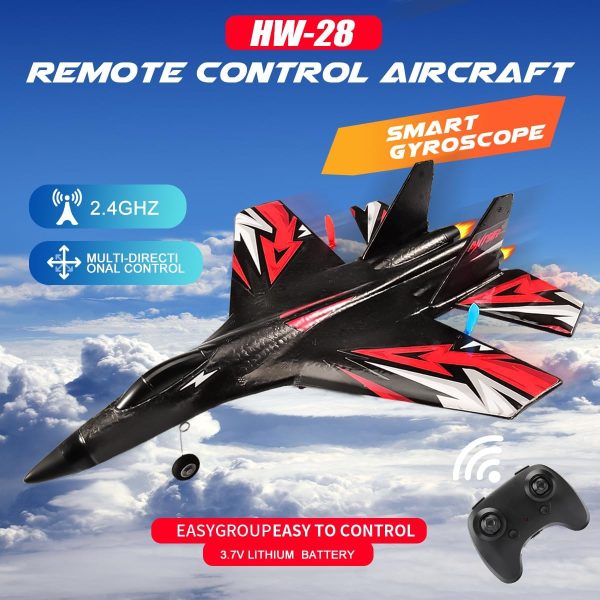 New Upgrade SU27 RC Airplane, Remote Control Fighter Toys, 2.4GHz 6-axis Gyro Stabilizer RTF Glider Aircraft Plane with 2 Batteries Easy to Fly Outdoor Toy for Adults Kids Beginners Boys - Image 8