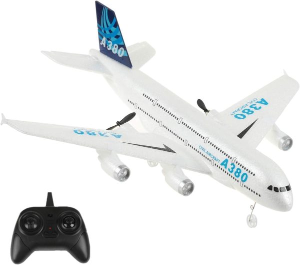 RC Plane,Airbus A380 Remote Control Airplane Ready to Fly, 2 Channels RC Airplane,Remote Control Plane for Kids Boys Children Adults Beginners - Image 2