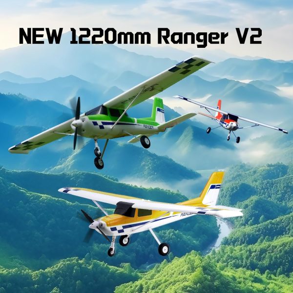 Fms Rc Planes for Adults Beginners 1220mm Ranger Remote Control Airplane with Reflex Yellow Hobby Rc Airplanes PNP (No Transmitter Battery,Charger) - Image 3