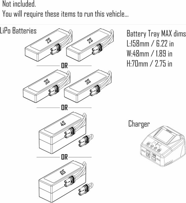 ARRMA RC Truck Big Rock 6S 4WD BLX 1/7 Monster Truck RTR (Battery and Charger Not Included) White, ARA7612T3 - Image 3