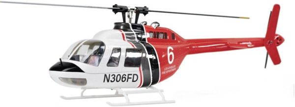 FLYWING Bell-206-V2 RC Helicopter for Adult，470-Class 2.4G RC 6CH Electric Airplane Simulation Aircraft with & 3D Stunt Mode & GPS Positioning, Flying Toys - RTF Version/Left Control - Image 8