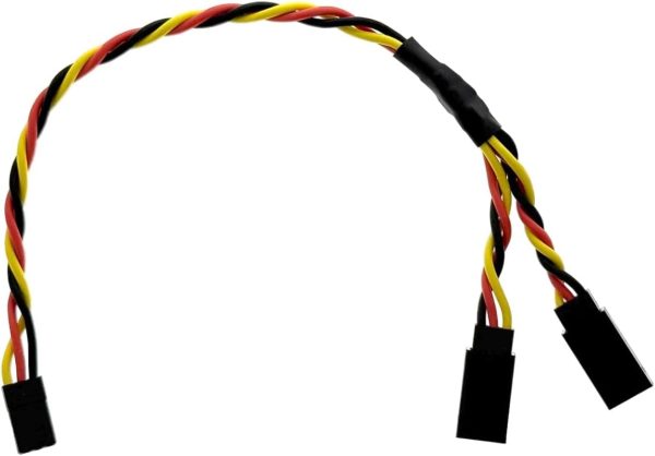 BackBayRC - 20CM 20awg Y Servo Splitter/Extension Wire - 100 Strands for RC Vehicles, Drones, E-Bikes - 5 Wires per Pack - Image 3