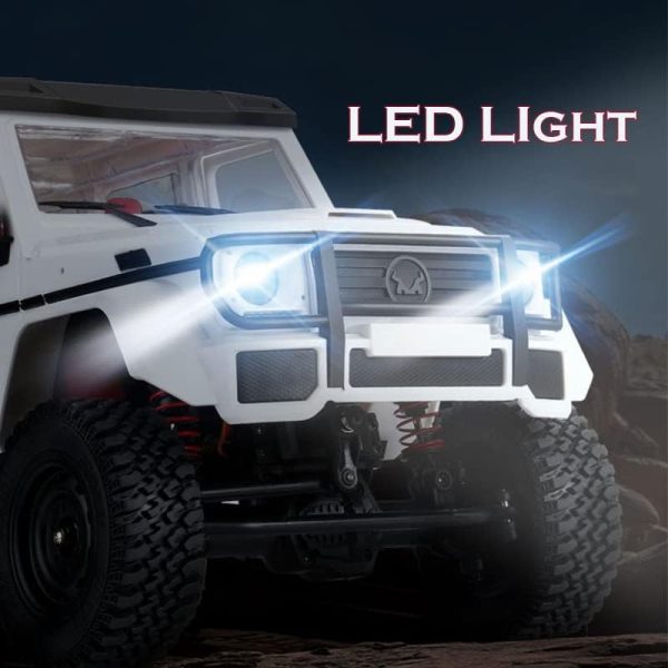 FMT R/C MN86 4WD 1/12 2.4G Remote Control G500 RC Car Rock Crawler Climbing Off Road Truck RTR Vehicle Models for Kids and Adults - White - Image 7