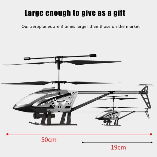 Extra Large 3.5 Channel RC Helicopters for Adults Radio Controlled Helicopters with 50cm 1080P Camera, Indoor Outdoor Airplane Flying Toy for Boy and Girl - Image 8