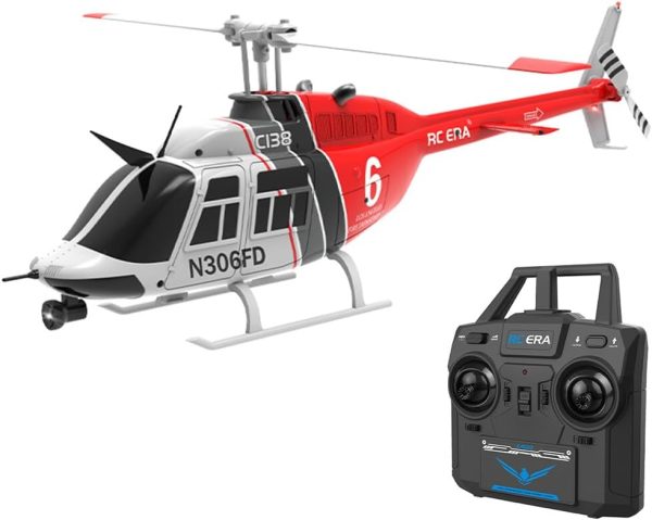 C138 RC Helicopter Toys for Adults, 2.4G 1/30 Scale 6CH RC Military Aircraft with 6-axis Gyro & 6G/3D Flips, One Key Take Off/Landing, Remote Control Airplane for Beginners - RTF - Image 2