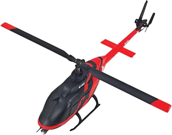 SOWOFA Remote Controlled Helicopter C138 Custom Color RC Helicopter Single Wing Without aileron 6CH 6-axis Gyroscope Height Hovering Adult Beginner 2 Batteries (Black) - Image 7