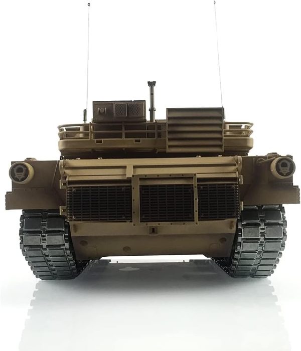 Heng Long RC Tank 1/16 7.0 Abrams RTR RC Tank 3918 360° Turret Barrel Recoil Metal Track Smoking Unit Battle Tank Military Transport Vehicles BB Shooting Airsoft Tank That Shoot - Image 5