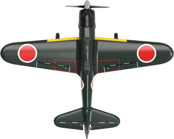 RC Plane VOLANTEX A6M Zero Fighter 2.4G 4CH Romote Control Airplane with 6-Axis Gyro Stabilizer Aerobatic 2 Batteries - Image 2