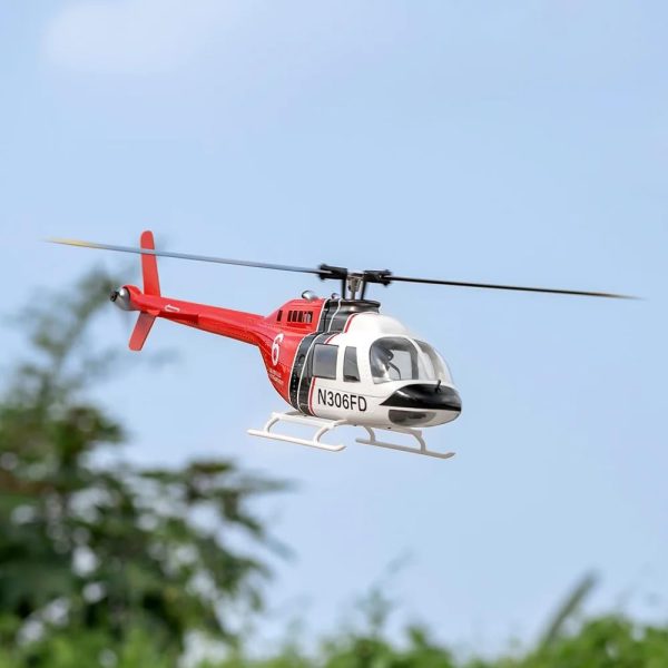 FlyWing BELL-206 V3 Scale RC Helicopter RTF with 10CH RC Transmitter, 60A ESC & Brushless Motor - Remote Control Helicopter, RC Helicopter - Image 3