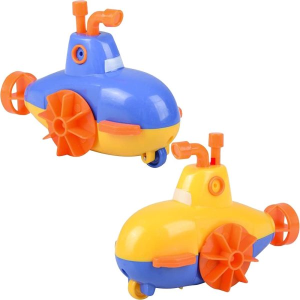 ArtCreativity Wind Up Submarine Toys for Kids, Set of 2, Water Swimming Toy Submarines, Fun Bathtub Toys for Kids, Underwater Party Favors for Boys and Girls, Unique Goodie Bag Fillers - Image 2