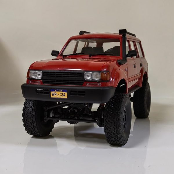 GoolRC RC Truck, WPL C54 RC Crawler 1/16 Scale Remote Control Car, 4WD All Terrain Off Road RC Rock Crawler, 2.4GHz RC Climbing Car with LED Lights and Two Batteries for Kids and Adults (Red) - Image 5