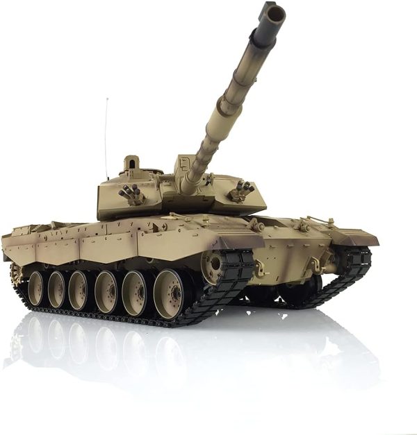 Heng Long RC Tank 2.4G 1/16 7.0 Plastic Version Challenger Ii RTR Tank Model Smoking Unit Armored Fighting Vehicle 3908 Infrared Combat 340° Rotating Turret BB Shooting Airsoft Tank - Image 5