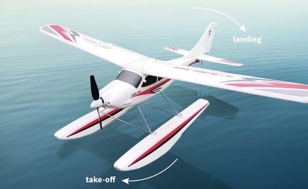 Global Hawk 2.4 GHz 1.2m RC Seaplane Smart Trainer Airplane- 4 Channel Remote RTF- Lithium Battery and Optional Floats Included - Image 3