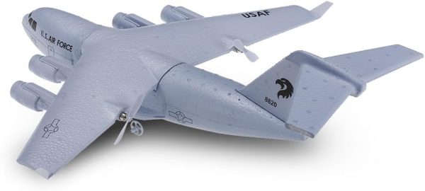 GoolRC C-17 RC Airplane, 2.4GHz 2CH Remote Control Airplane, Military Transport Aircraft with 373mm Wingspan, EPP Foam Fixed-Wing RC Plane, Easy to Fly for Beginners, Kids and Adults - Image 6