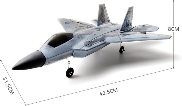 RC Plane Remote Comtrol Airplane RC 2CH Plane, F-22 Remote Control Airplane Ready to Fly, 2.4GHz Aircraft, Easy to Fly RC Glider for Beginners - Image 7