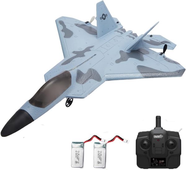 2024 New F22 2.4G 4CH 3D6G RC Airplane WLtoys A180 Upgrade Version LED Light with Gyroscope Out Door Toys, Camouflage - Image 2