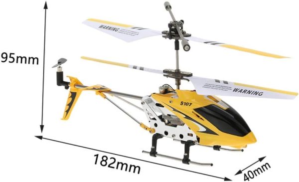 Syma S107/S107G 3 Channel RC Heli with Gyro - Yellow - Image 4